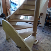 Treppenbau in der Werkstatt 2